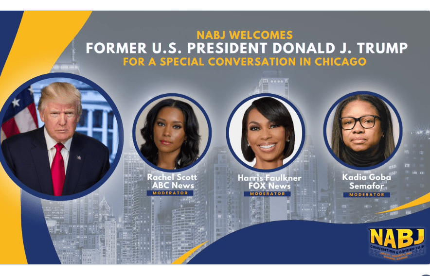 NABJ Under Fire After Inviting Donald Trump To Annual Convention, Xitter Is Displeased