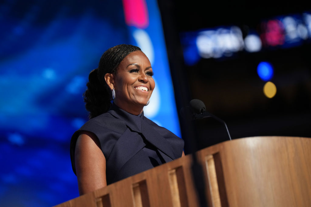 Michelle Obama Speaks At The DNC, Dazzles Social Media