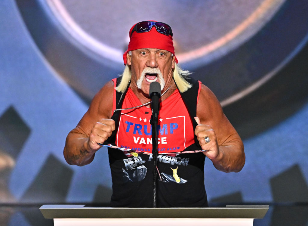 Allegedly “Drunk” Hulk Hogan “Jokes” About Body Slamming VP Kamala Harris & Asks “Is She Indian?,” X Calls Him A Racist Jabroni