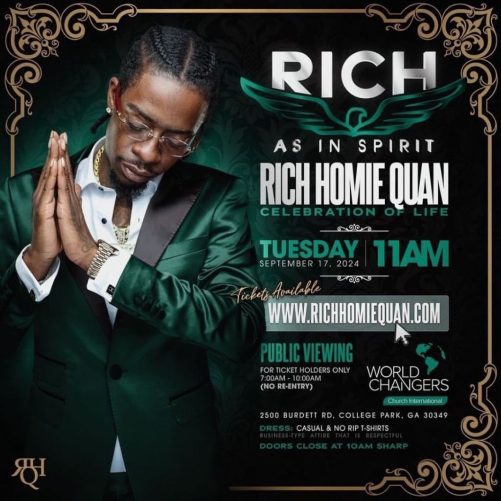 Watch Rich Homie Quan’s Homegoing Ceremony Here