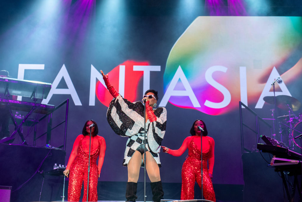 ONE MusicFest Stage Style Moments: Fantasia Dazzles In Black And White Checkered Sequins In Atlanta