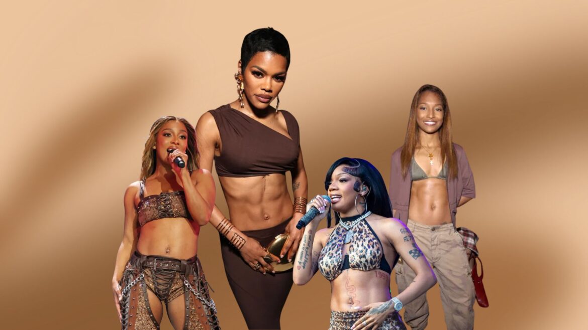 Black Celebrity Women With Washboard Abs