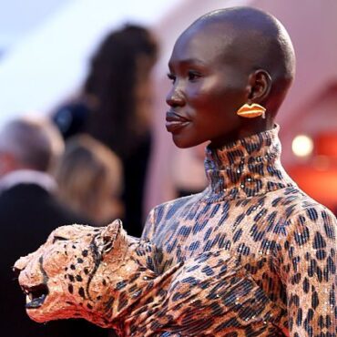 Red Carpet Style: Mitchell Akat Maruko Raan Wore A Whole Leopard On Her Chest To Cannes—And It Looked So Good
